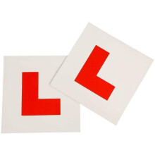 2 x FULLY MAGNETIC L PLATES SECURE Quick Easy To Fix Learner Sign Legal Size