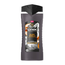 Lynx Black Vanilla Body Wash 400ml, 12H Premium Shower Gel
