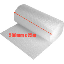 500MM x 25M SMALL BUBBLE WRAP CUSHIONING QUALITY BUBBLE 25 METERS LONG ROLL