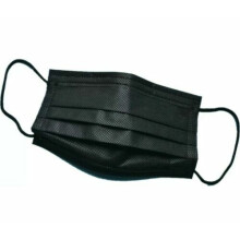 10 X BLACK DISPOSABLE FACE MASKS 3 PLY NON-MEDICAL SURGICAL MASK