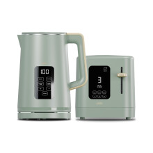 Cello Kettle and Toaster Set Digital 2 Slice SAGE GREEN Fast FREE DELIVERY