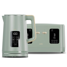 Cello Kettle and Toaster 4 Slice Set Digital GREEN Fast FREE DELIVERY