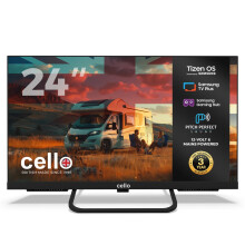 Cello CTRAV24TZ 24 inch Smart TV TIZEN Samsung Plus 12v 24v Traveller Wi Fi