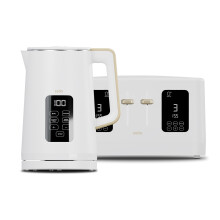 Cello Kettle and Toaster 4 Slice Set Digital WHITE Fast FREE DELIVERY