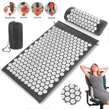 Acupressure Mat Pillow Set With Travel Bag Massage Muscle Pain Relief Acupunctur