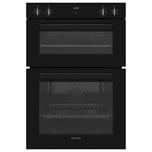 electriQ Built-In Electric Double Oven - Black EQDO1BLACK