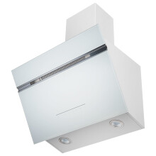 electriQ 60cm Super Silent Angled Cooker Hood - White eiQAN60WHHE