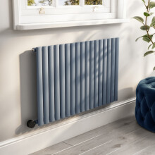 Light Grey Electric Horizontal Smart Radiator 1.2kW with Wifi - H600xW1003mm