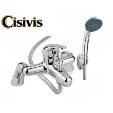 Chrome Luxury Bathroom Sink Bath Filler Tap Shower Mixer Taps with Hand Held Set