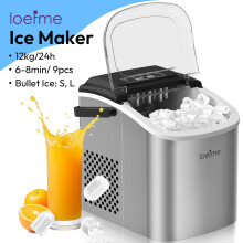 15KG/24H Ice Maker Machine 13 Ice Thickness Levels Countertop with LED Display