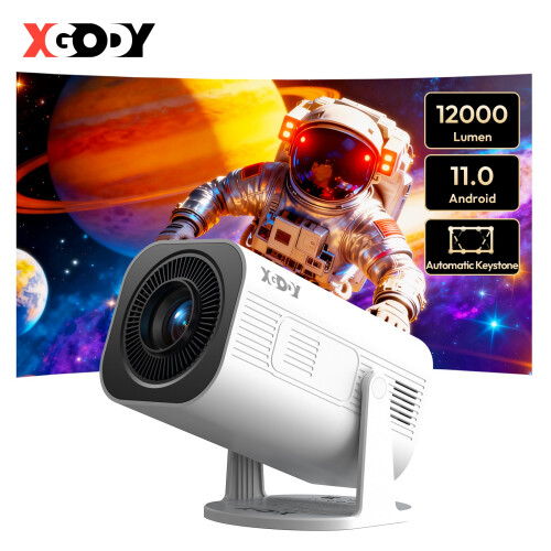 XGODY 4K 5G Projector Smart Android WiFi Mini Bluetooth Home Theater HDMI USB