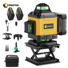 CONENTOOL 4D 16 Lines Laser Level 360 Green Self Leveling Rotary Cross Measure