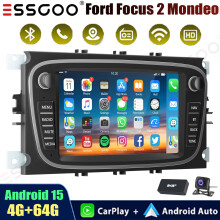 7" DAB+ Carplay For Ford Focus 2 Mondeo Mk4 C S MAX Car Stereo Radio Android 15