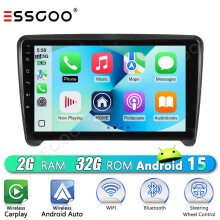 9" Android 15.0 Car Radio Stereo GPS 4-Core 4+64GB DAB Head Unit for Audi TT MK2