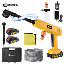 2 Battery Cordless Car High Pressure Washer Jet Water Wash Cleaner Gun Portable
