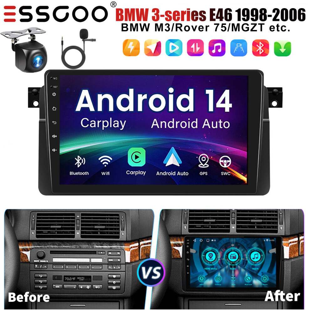 Photos - Other for Computer For BMW 3 Series E46 M3 CarPlay Android Auto Car Stereo Radio GPS Navi Head Unit