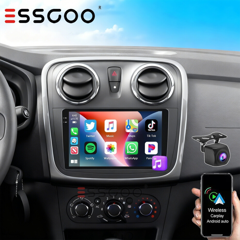 Photos - Other for Computer For Dacia Sandero Logan MK2 -2020 Car Stereo Radio CarPlay GPS Sat Navi +Cam 2012