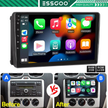 9" Android14 For Ford Transit MK7 Apple Carplay Car Stereo Radio GPS Navi 2+64GB