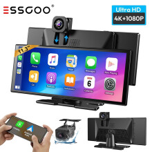 ESSGOO 11.3" 4K Dash Cam CarPlay Touch Screen Car Video Recorder Night Vision