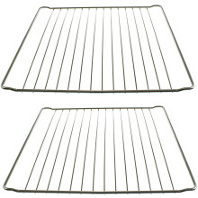 2 x UNIVERSAL Cooker Oven Shelves Wire Shelf Rack Grill Grids 365 mm x 395 mm