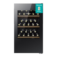 Hisense 30 Bottle Single Zone Wine Cooler - Black RW12D4NWG0