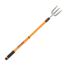 Telescopic Garden Fork Heavy Duty Carbon Steel Foam Grip Handle Dig & Planting
