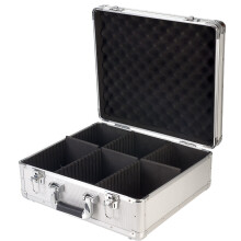 CD Storage Box Aluminium Metal DJ Flight Carry Case Holds 96 With Lock & 2 Keys