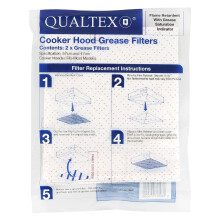2 x Universal Cooker Hood Extractor Fan Grease Filter Cut To Size 47cm x 57cm