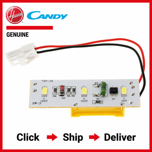 Candy 41041487 LED Light PCB Circuit Board for Candy SW-BX02A W27-39