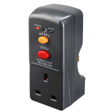 RCD Safety Plug In Socket Circuit Breaker Trip Switch Adaptor Masterplug ARCDKG