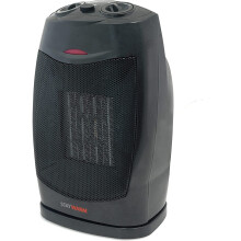 Electric Fan Heater with Thermostat Portable Oscillating 1.5kw - 2 Heat Settings