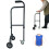 Adjustable Walking Aid Standing Walking Stick Handrail Castors Non-Slip Handle 1