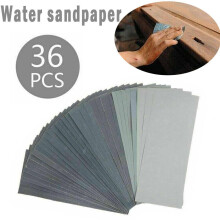 36Pcs Wet and Dry Sand Paper Mixed Assorted Grit 400-3000 Paint Sandpaper Set