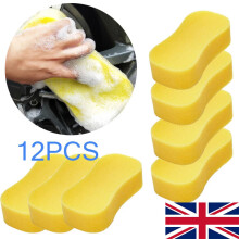 12PCS Jumbo Sponge Large Size Car Wash Washing Valeting Cleaner Sponge UK