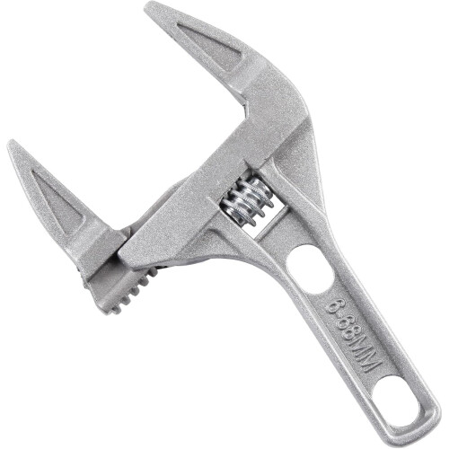 BlueSpot Adjustable Extra Wide Opening Jaw Adjustable Spanner Wrench 8" 200mm 6mm - 68mm
