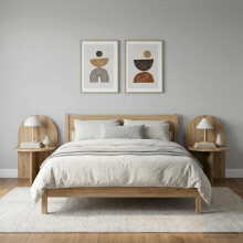 vidaXL Bedside Table 2 pcs Artisan Oak 48 x 49 x 65 cm Engineered Wood
