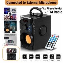 Outdoor Portable Bluetooth Speaker Subwoofer Bass Wireless MP3 Player FM Radio