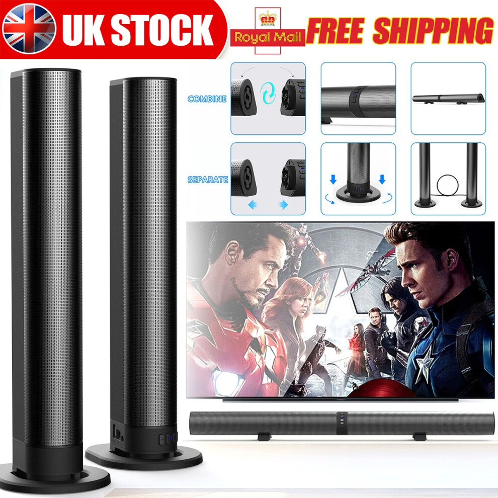 Photos - Home Cinema System Wireless 4 Speaker Sound Bar Subwoofer System TV Home Theater Bluetooth Surround