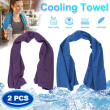 2 Pack Instant Cooling Sports Towel Ice Towels for Sport Fitness Yoga Pilates