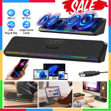 Computer Speakers Bluetooth/Wired Speaker PC Soundbar Stereo For Laptop Tablet