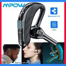 MPOW Digital Bluetooth Headset Wireless Single Headset Trucker Earphone