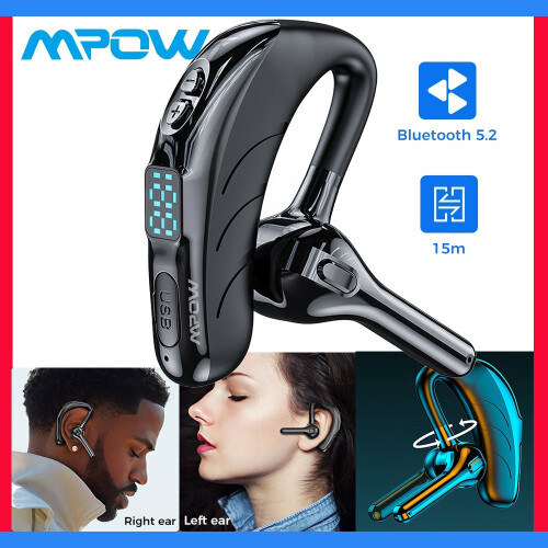 Mpow MPOW Digital Bluetooth Headset Wireless Single Headset Trucker Earphone