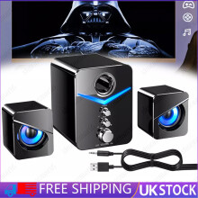Surround Sound System LED Speakers Gaming Bass USB Wired for Desktop Computer PC