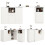 (White, MDF) Sleek 360 Rotating Bar Table – 198.5 x 30 x 75 cm 5