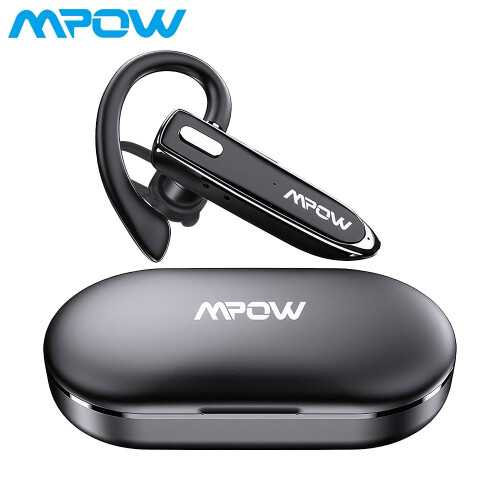 Mpow MPOW Bluetooth Headset for Cell Phones Earpiece with Charging Case Hands-Free