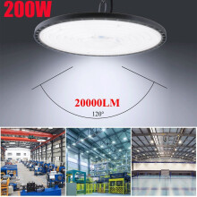 200W UFO LED High Bay Light Workshop Garage Lights Industrial Warehouse Lamp