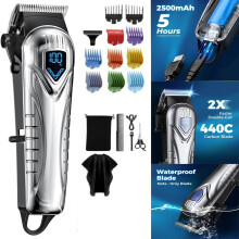 Men Cordless Hair Clippers Beard Trimmer Kit Professional Cutting Machine Salon