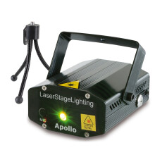 Beamz Apollo Multipoint Disco Laser Lights - Red & Green DJ Lighting