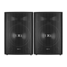 2x Vonyx 15" PA Speakers DJ Sound System 1600 Watt UK Stock