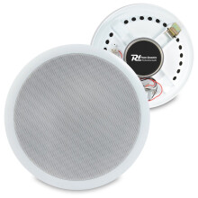 Pair White 100V Line 8" Ceiling Speakers Home Office Bar Shop|PD CSPB8 SSC2637